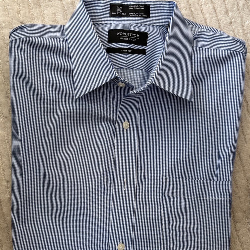 Nordstrom Men's Blue Dress Shirt